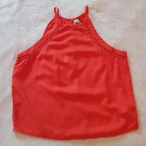 Mudd orange top with cute edging